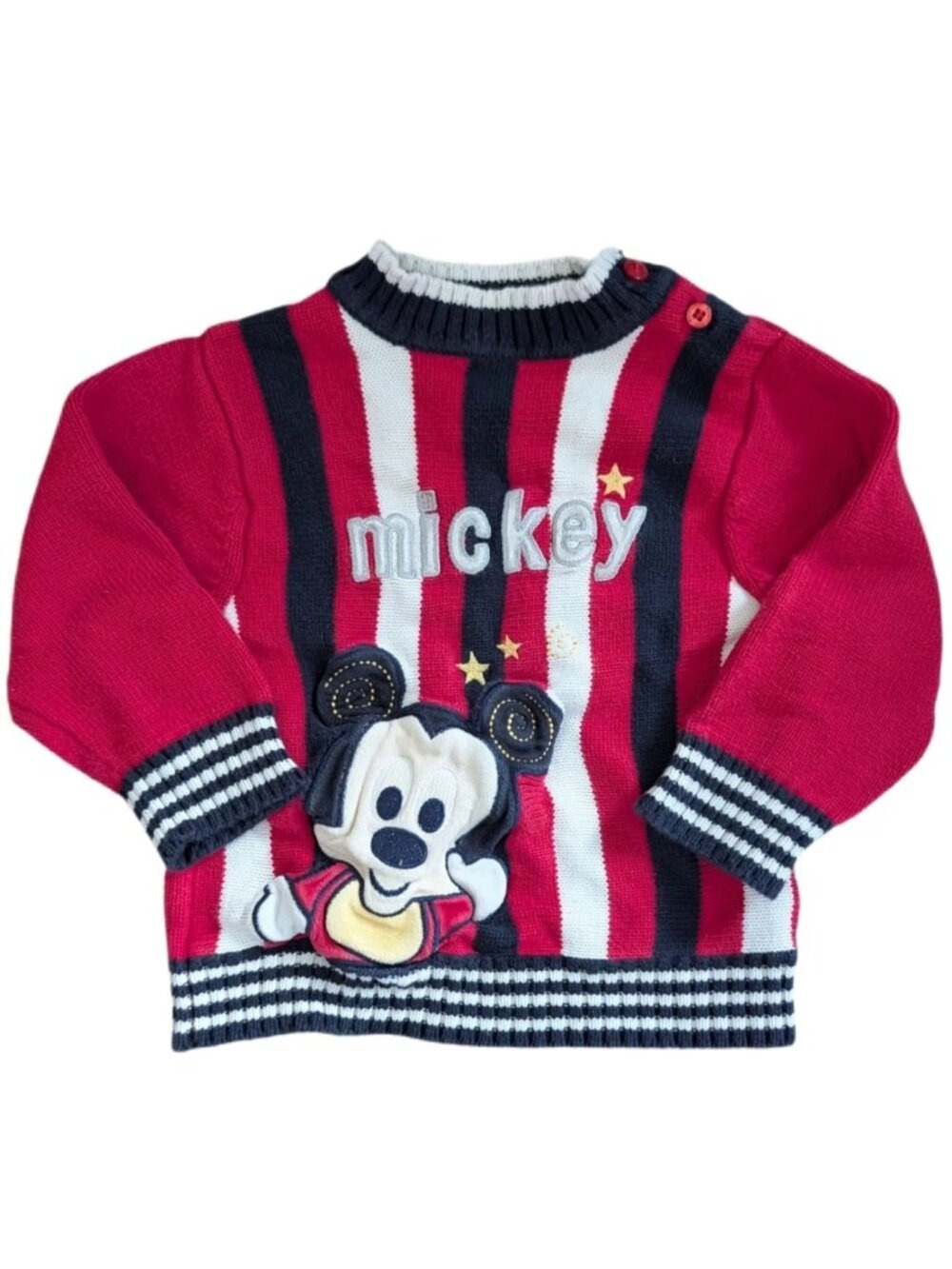 Kids 18m Vintage Mickey Mouse Knit‎ Sweater